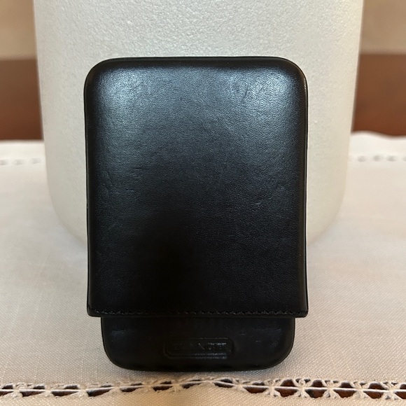 Coach Business Card Case Structured 4568, Black Leather. Vintage - Picture 2 of 15